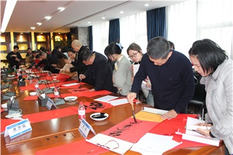 翰墨飘香 挥春送福丨长沙市书法家协会送“福”到开云手机登录界面